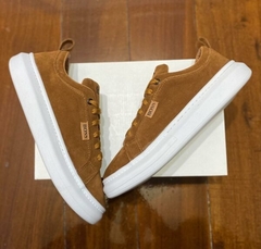 Sapatênis Boss Moda Masculina Couro Camurça - Caramelo na internet
