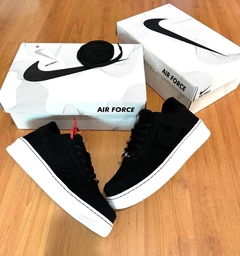 Tênis Unissex Moda Air Force 34 ao 43 Nobuck Preto na internet