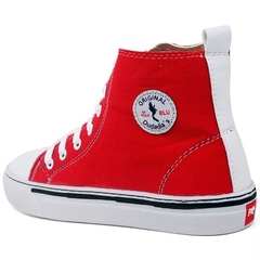 Tênis Botinha Modelo All star Polo Blu Original 34 a 39 - Vermelho - netpizante
