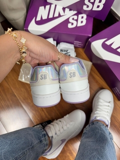 Tênis Feminino Sb Casual 34 ao 39 Branco Lilás - netpizante