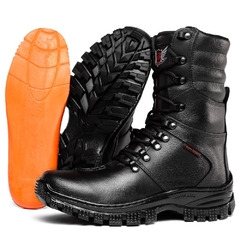 Bota Coturno Fran Boots Tipo Militar Cano Médio Couro Legitimo 37 a 45