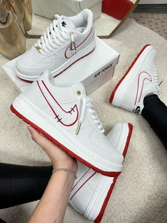 Tênis Modelo Air Force Unissex 38 ao 43 Branco/Vermelho - comprar online