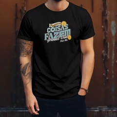 Camiseta Masculina Polo Blu Casual Gola Redonda em Algodão Leve - comprar online