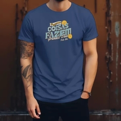 Camiseta Masculina Polo Blu Casual Gola Redonda em Algodão Leve na internet