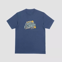 Camiseta Masculina Polo Blu Casual Gola Redonda em Algodão Leve