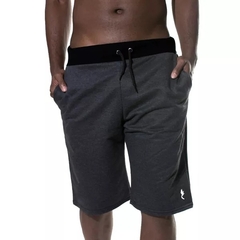 Bermuda Moletom Masculino Polo Blu Short Básica Com Ajuste Cordão - comprar online