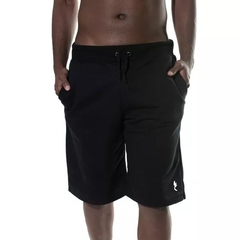 Bermuda Moletom Masculino Polo Blu Short Básica Com Ajuste Cordão