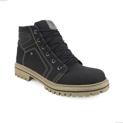 Bota Coturno La Faire Masculino Couro Nobuck Solado Costurado na internet