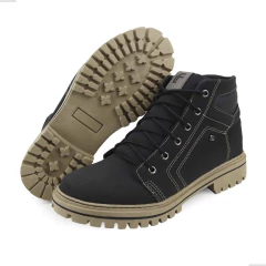 Bota Coturno La Faire Masculino Couro Nobuck Solado Costurado - comprar online