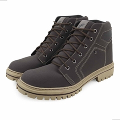 Bota Coturno La Faire Masculino Couro Nobuck Solado Costurado na internet