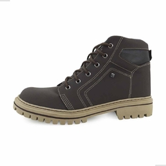 Bota Coturno La Faire Masculino Couro Nobuck Solado Costurado - netpizante