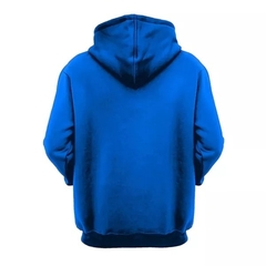 Casaco Moletom Canguru Polo Blu Com Capuz - Azul na internet