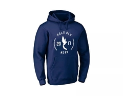 Casaco Moletom Canguru Polo Blu Com Capuz - Azul Escuro - comprar online