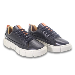 Tênis Masculino Grife Boss Sola Alta Casual Costurada-Frete Grátis - loja online