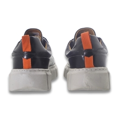 Imagem do Tênis Masculino Grife Boss Sola Alta Casual Costurada-Frete Grátis