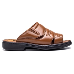 Chinelo Masculino Palmilha Massageadora Couro Legitimo 37 ao 44 - netpizante