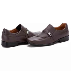 Sapato Social Masculino Sport Tradicional Couro Nobre 022 Café na internet