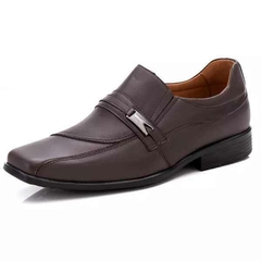 Sapato Social Masculino Sport Tradicional Couro Nobre 022 Café - netpizante