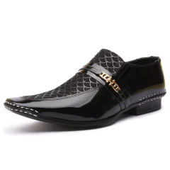 Sapato Social Masculino Bico Fino 37 ao 44 Couro Semi Cromo na internet