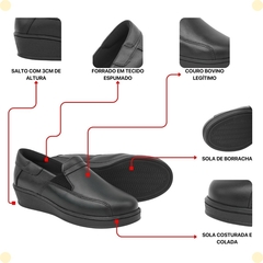 Sapato Feminino Anabela flex Baixo Ultra Conforto - comprar online