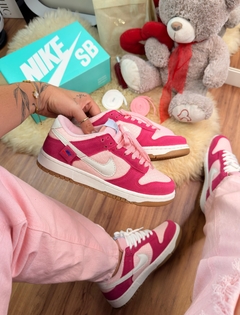 Tênis Feminino Moda Dunk Teddy Bear Camurça Rosa 34 ao 39 - loja online