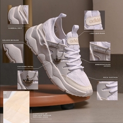 Tênis Modelo adidas Unissex Knit Meia-Branco - loja online