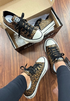 Tênis Converse All Star Shine onça Moda Feminina - netpizante