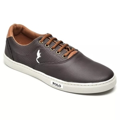 Sapatênis Modelo Polo Masculino 37 ao 44 -Marrom - netpizante