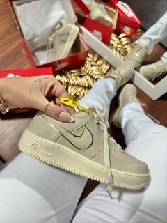 Tênis Feminino Air force Star Bege/Ouro 34 ao 39 na internet