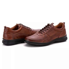 Sapato Social Comfort Masculino Em Couro Solado Casual na internet