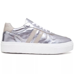 Tênis Feminino Poloblu Plataforma 34 ao 40 Metalizado Prata - loja online