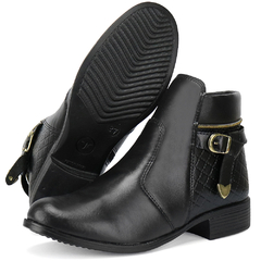 Bota Feminina Salto Baixo e Cano Curto Com Zíper 33 ao 39 - (cópia) - comprar online