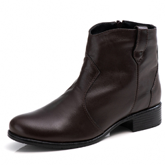 Bota Feminina Moda Inverno Couro Moda Inverno na internet