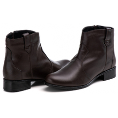 Bota Feminina Moda Inverno Couro Moda Inverno - comprar online