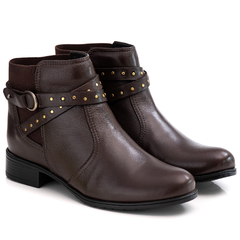 Bota Feminina Via Ranster Cano Baixo Couro Legitimo 33 ao 40