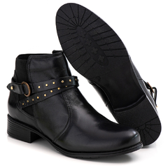 Bota Feminina Via Raster Cano Baixo Couro Legitimo 33 ao 40 Frete Grátis - comprar online
