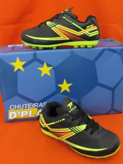 Chuteira Society infantil Dplaka F4207S Do 27 AO 33 Pro ll - netpizante