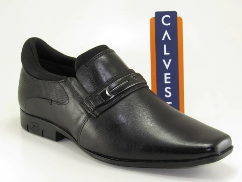 Sapato Calvest Social Couro Seme Cromo