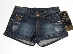 Short feminino Jeans Curto Barrado Opera Z