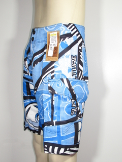 Bermuda Masculina Surfista Cós Sublimada Rap Boy Secagem Rápida - netpizante