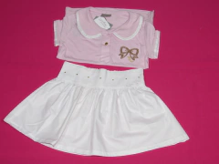 Conjunto Saia e Blusa Brandilli 31214 Feminino Baby Duas Cores - comprar online
