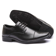 Kit Sapato Social Masculino De Amarrar + Cinto + Porta Cartão Pierutti - comprar online