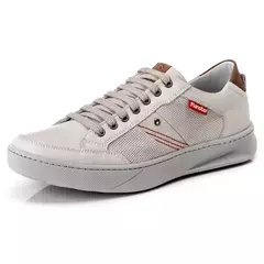 Sapatênis Masculino Couro Especial Solado Costurado - comprar online