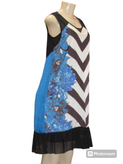 Vestido Mixxus Midi em Tecido Regata Com Vestido Forro Preto - comprar online