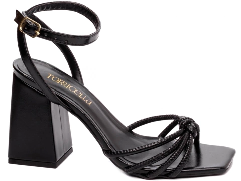 Sandália Feminina Salto Bloco Torricella Preto