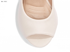 Imagem do Sapato Feminino Anabela Plataforma Off White