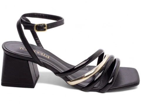 Sandália Feminina Salto Baixo Grosso