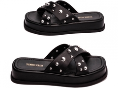 Sandália Plataforma Baixa Feminina Elegante Off White