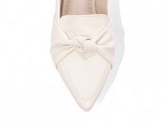 Imagem do Sapatilha Mocassim Feminino Bico Fino Branco