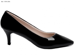 Sapato Scarpin Salto Fino Baixo Torricella Verniz Preto